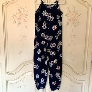 Hanna Andersson Girls’ Navy Floral Summer Fun Jumper Size 110 (5)
